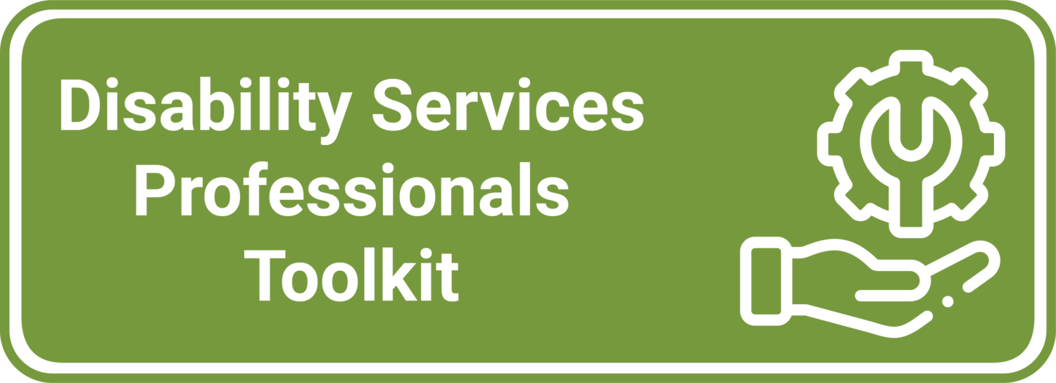 Disability Services Professionals Toolkit